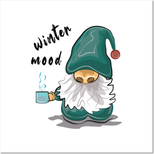 Wintermood Gnome Posters and Art